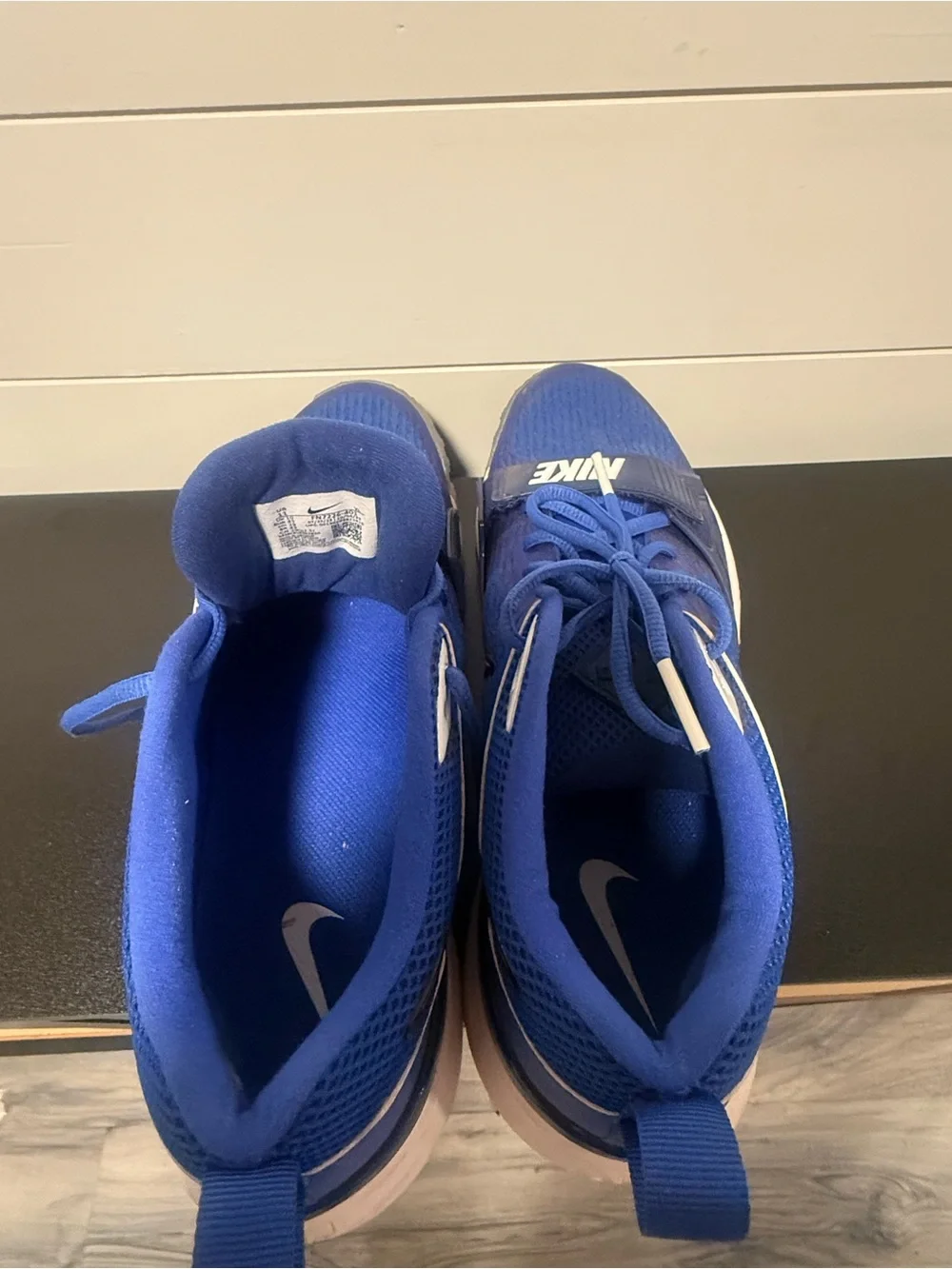 Nike Air Zoom Diamond Elite Mens 11 Blue Athletic baseball turf shoes